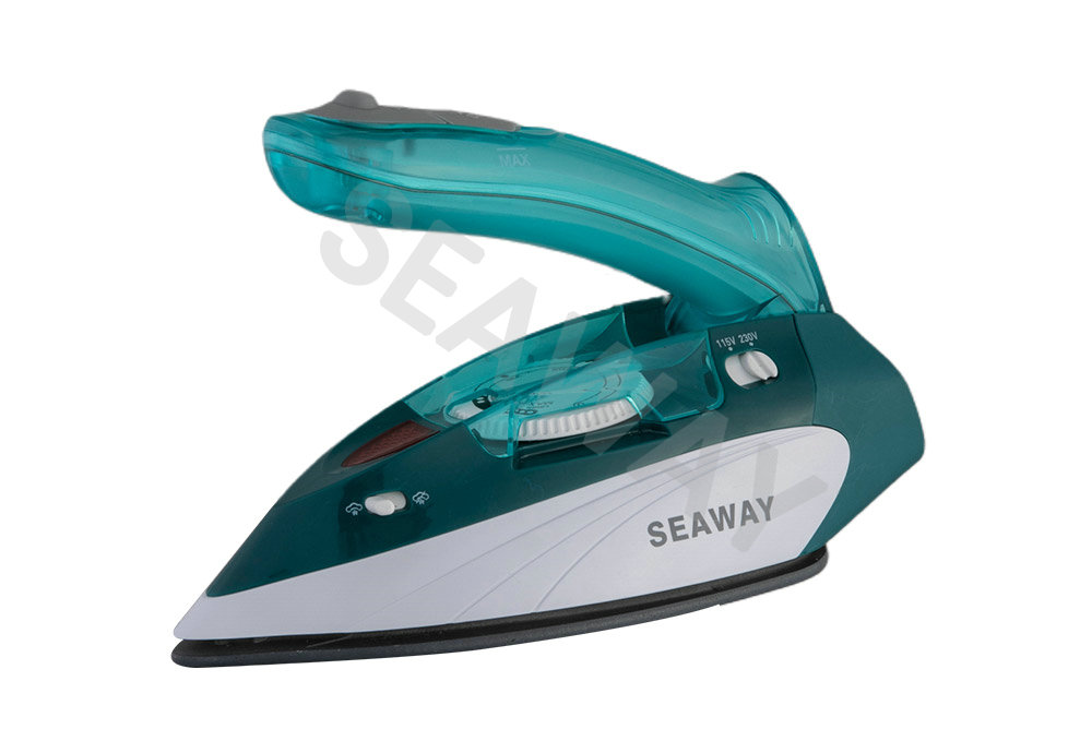 SW-602 900W-1100W Bàn ủi du lịch tay cầm cong lựa chọn điện áp kép